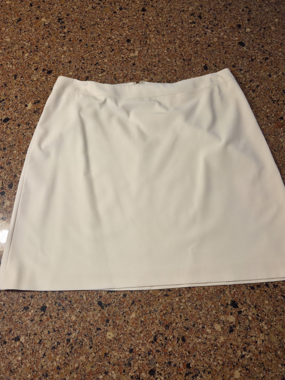The Limited Cream Color Mini Skirt - Clean Straight Cut